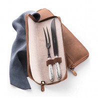 Robbe & Berking Martele 925 Sterling Silber Tranchiersæt Frozen Black 2-delt.